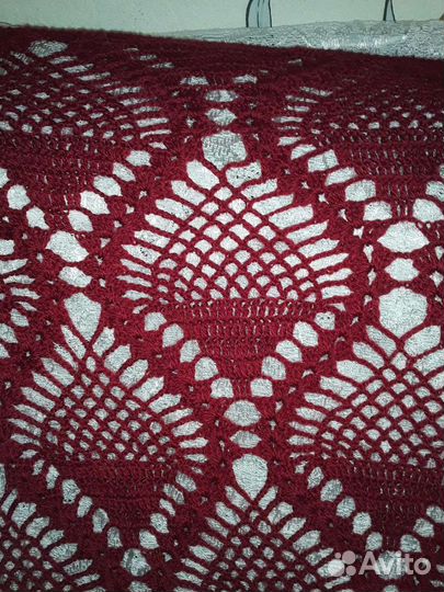 Шаль вязаная крючком