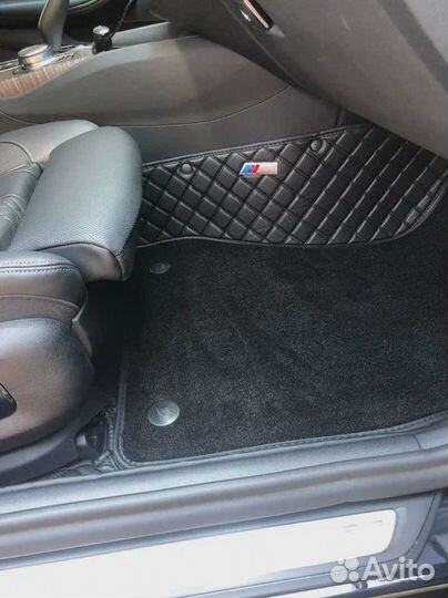 Автомобильные 3D коврики из экокожи 3Д автоковрик