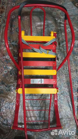 Детские зимние санки на колесах