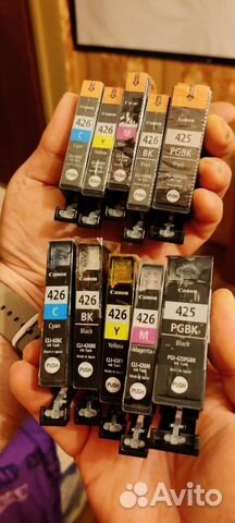 Картриджи Canon cli 426 оригинал 2 комплекта
