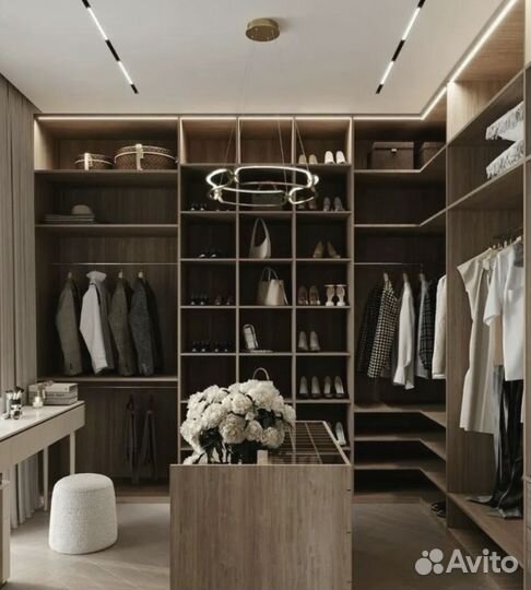 Гардеробная на заказ лофт