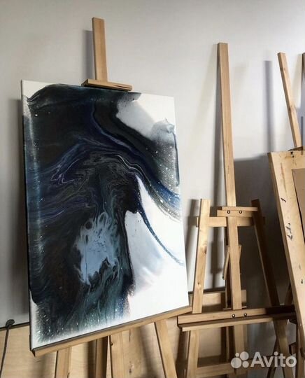 Жидкий акрил картина