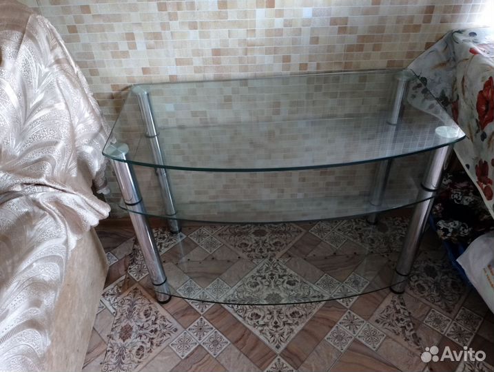 Кухонные стулья б/у, Стол стеклянный