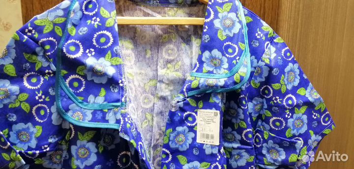 Халат женский х/б с карманами