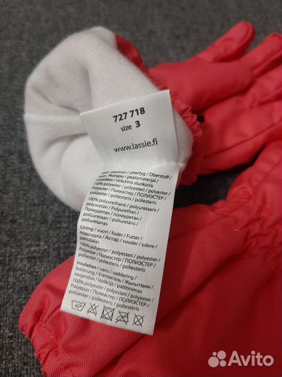 Перчатки lassie 3 краги новые варежки