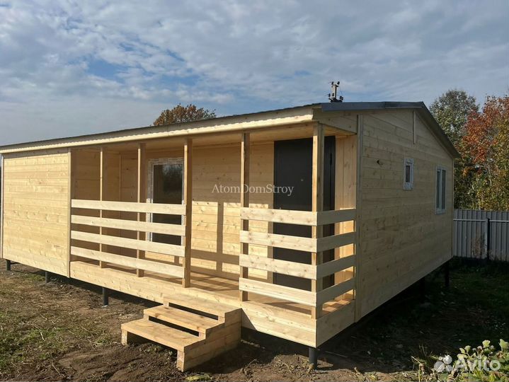 Дачный дом вагончик утепленная бытовка