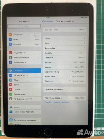 iPad mini 16gb A1432