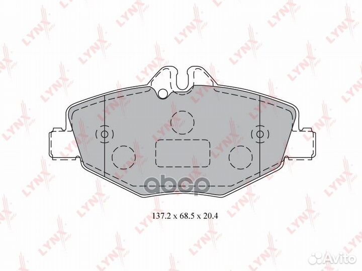 BD-5323 Колодки тормозные lynxauto BD-5323 lynx