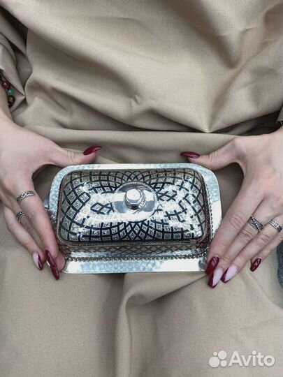 Масленка из серебра