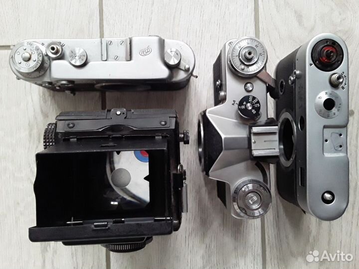Фотоаппараты СССР, на запчасти, одним лотом
