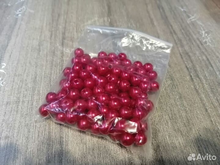 Бусины, полубусины под жемчуг для рукоделия