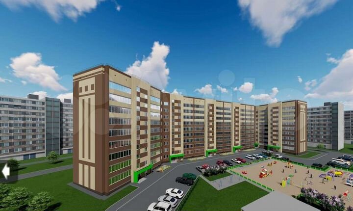 2-к. квартира, 55 м², 2/9 эт.