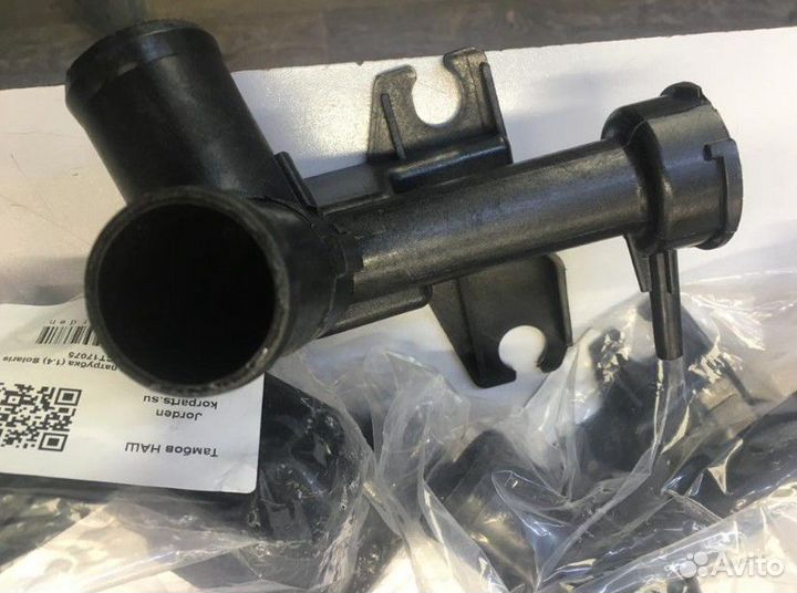 Тройник радиатора на Hyundai Solaris солярис