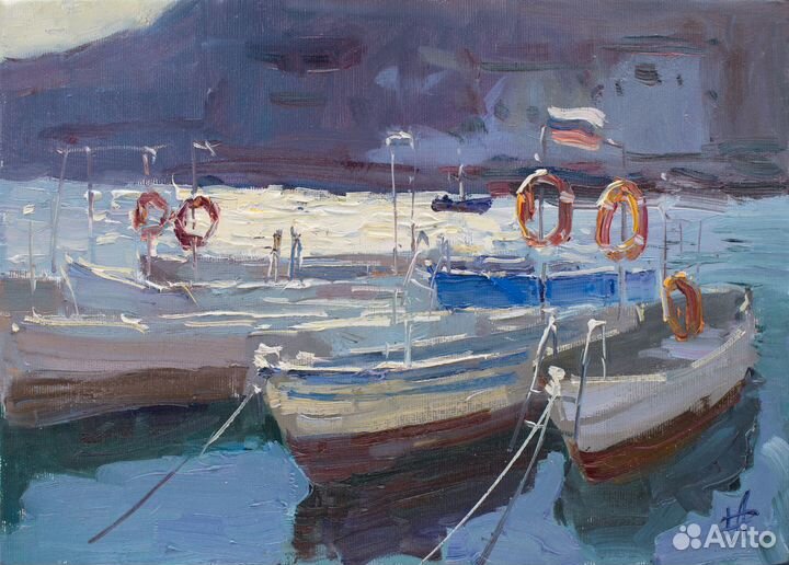 HD469 Лодки Балаклавы кисти Анны Давыдченко