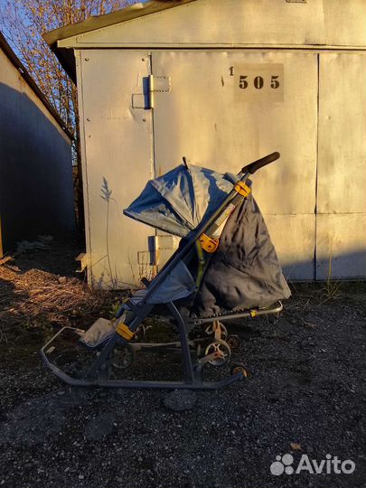 Детские санки коляска бу