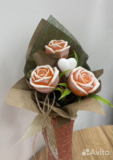 Букет цветы из мыла