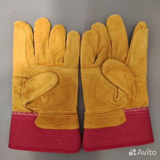 Перчатки рабочие спилковые Утес,WorKer,Guri,Siberi