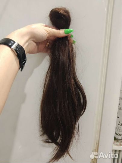 Волосы натуральные срез