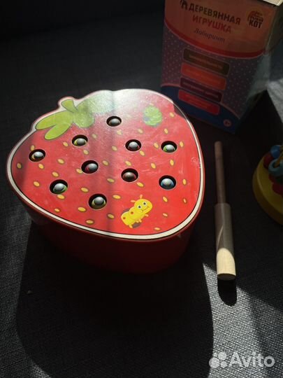 Деревянные игрушки монтессори