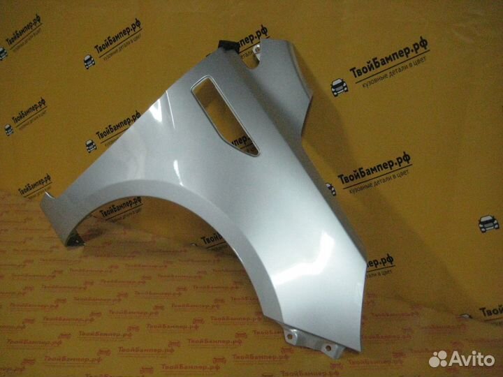 Крыло правое Kia Rio 2011-2017 цвет Серебристый