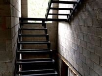 Металлическая лестница в дом под ключ дизайн 5669