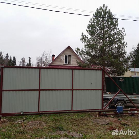 Ворота откатные с монтажем для дома, дачи под ключ