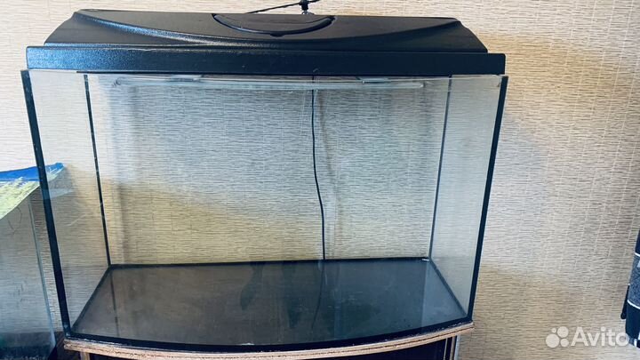 Аквариум 125л с тумбой(подсветка, фильтр, скребок)