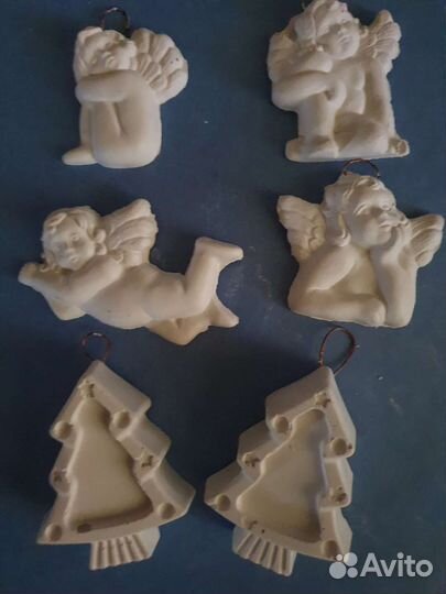 Фигурки для росписи, ангелы, лица