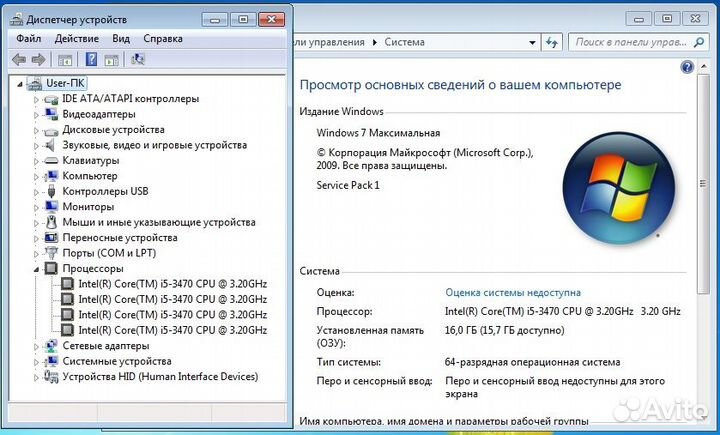 Комплект P8B75-M LX + i5-3470 + 16G