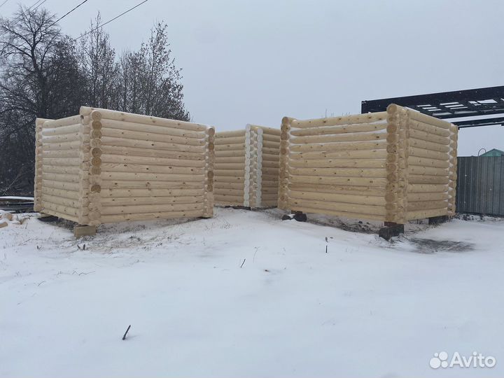 Срубы домов и бань