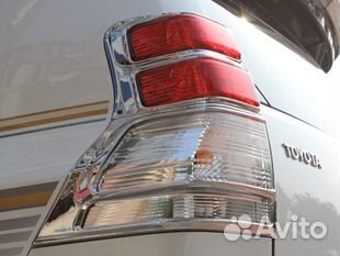 Накладки на задние фары LC150 Хром