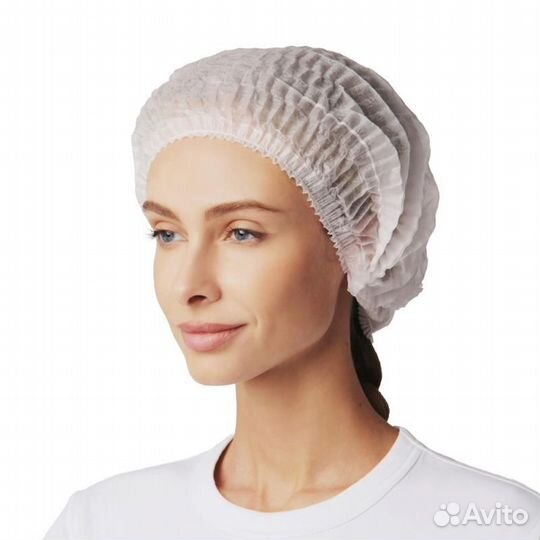 Медицинская шапочка Шарлотта SMZ (белая) в евробло