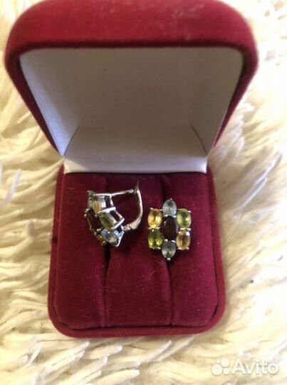 Серьги серебро