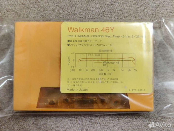 Аудиокассета Sony Walkman