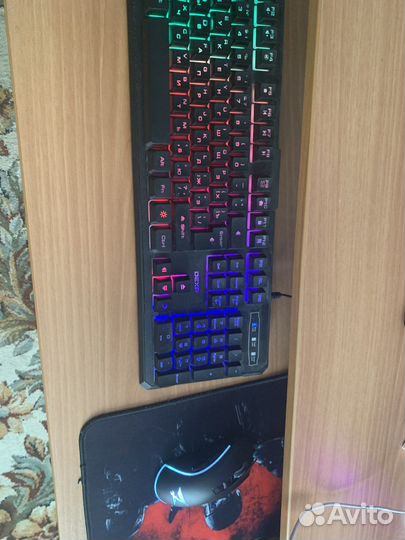 Игровой пк с монитором 144 гц,клавиатура с мышкой