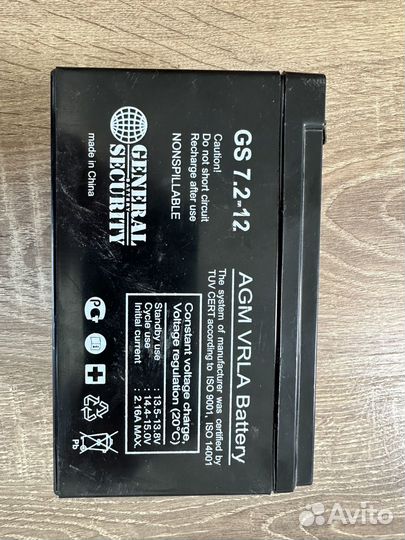 GS 12 - 12 GSL Аккумулятор 12В - 12А/ч