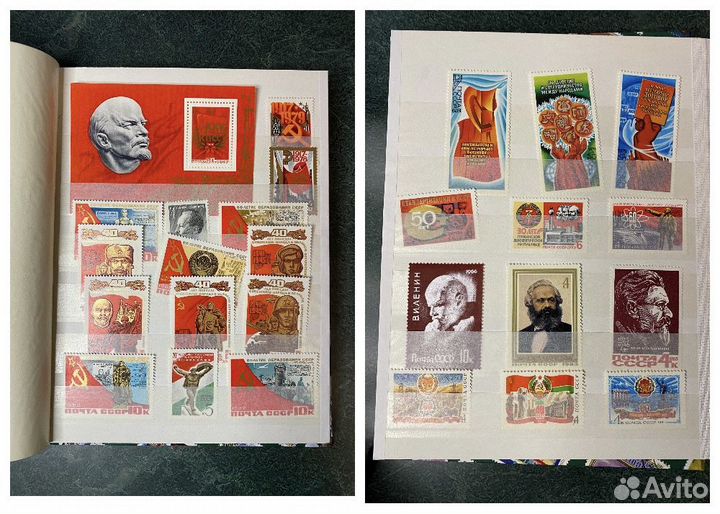 Альбом с коллекцией почтовых марок СССР