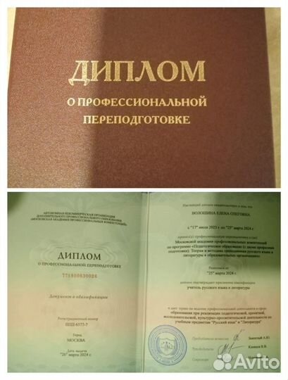 Репетитор по русскому языку и литературе