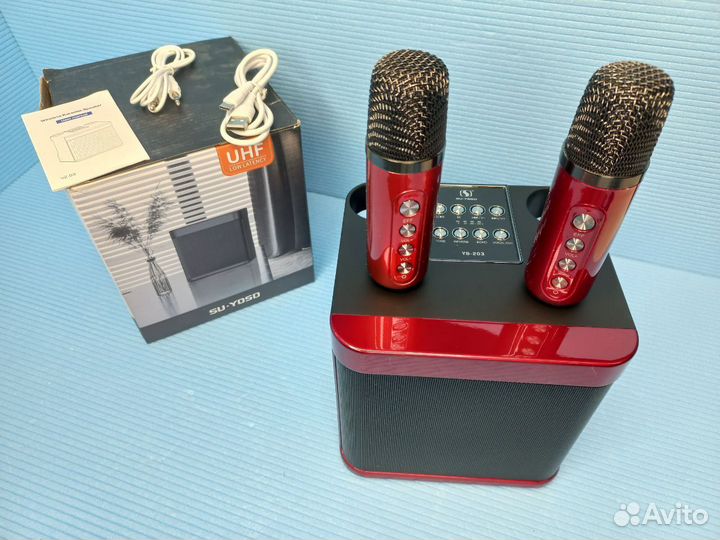 Караоке система 2 беспроводных микрофона