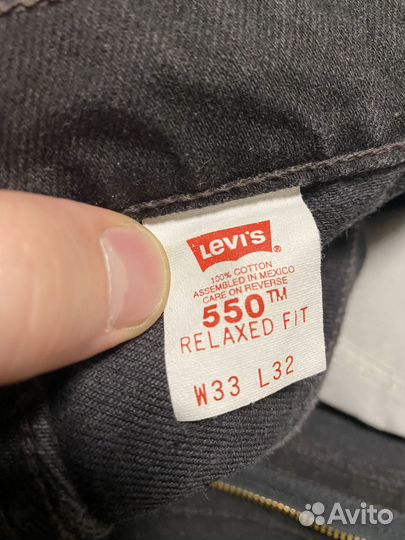Джинсы levis 550 made in mexico