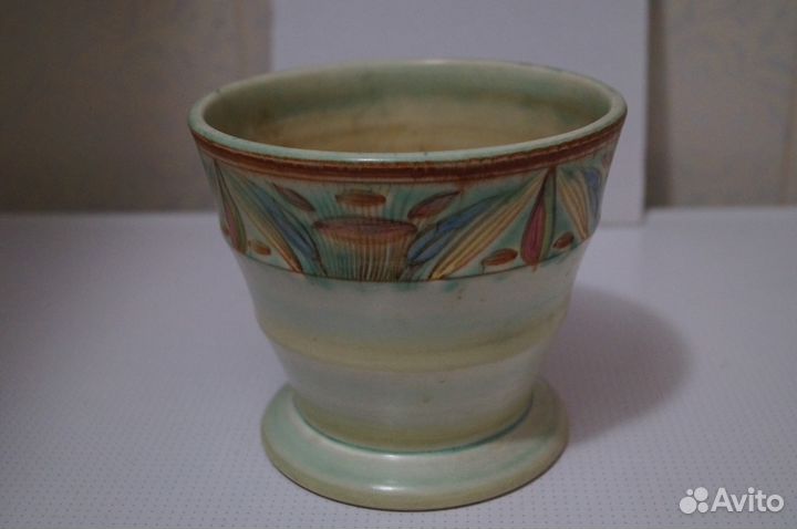 Старинный горшок-кашпо (фарфор, керамика) Англия