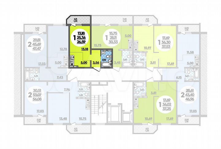 Квартира-студия, 26,6 м², 8/16 эт.