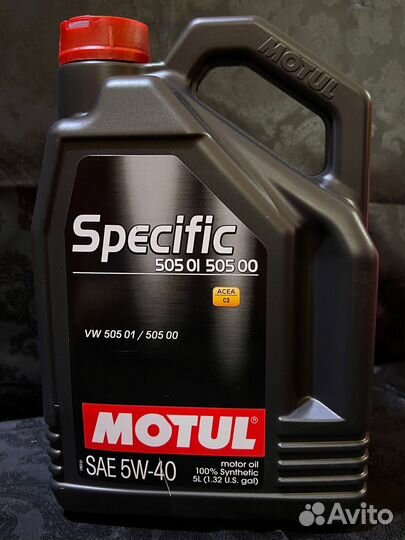 Масло motul specific 505 01 505 00 5W-40 5л