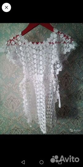 Белый школьный фартук