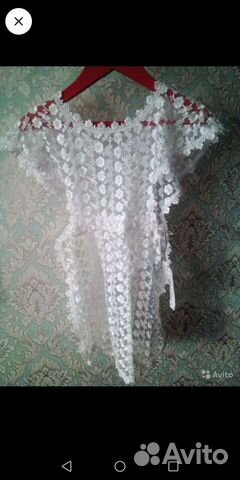 Белый школьный фартук