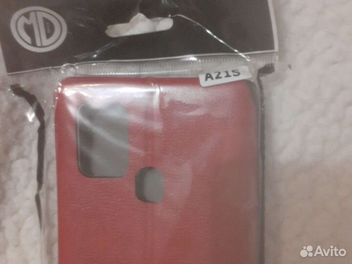 Чехол книжка для samsung A21 телефона в упаковке