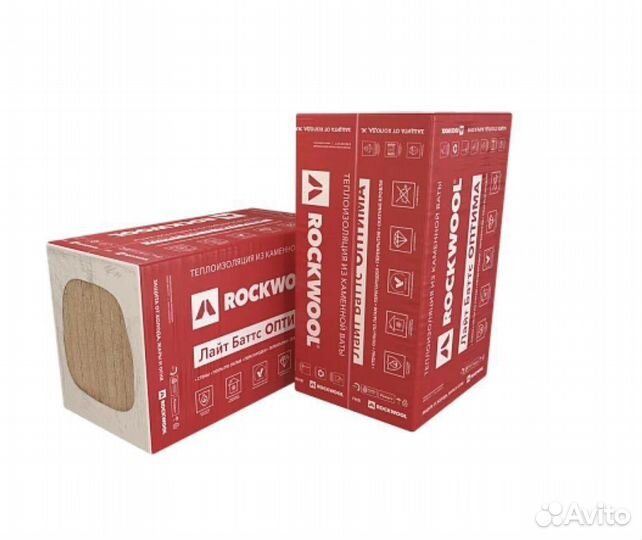 Утеплитель Роквул Лайт Баттс Оптима 100 мм