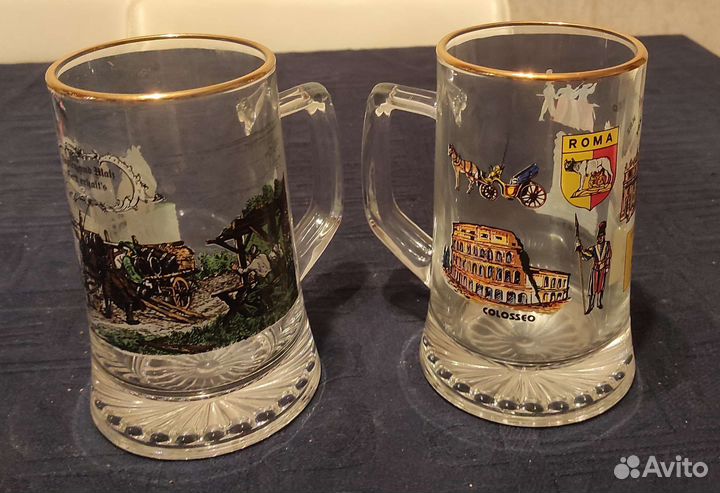 Кружки пивные, стеклянные