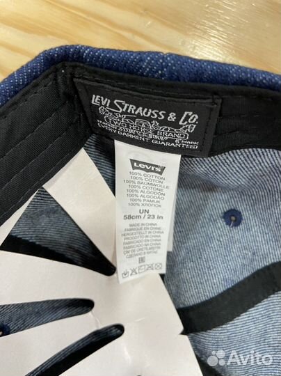 Кепка Бейсболка Levi’s - деним индиго