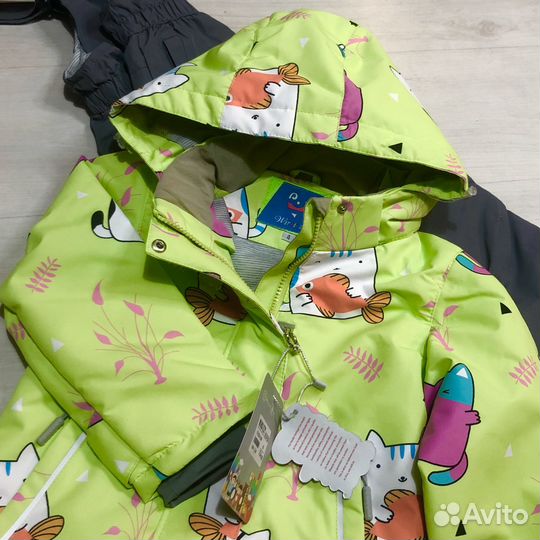 Костюм новый комплект на девочку демисезон зеленый